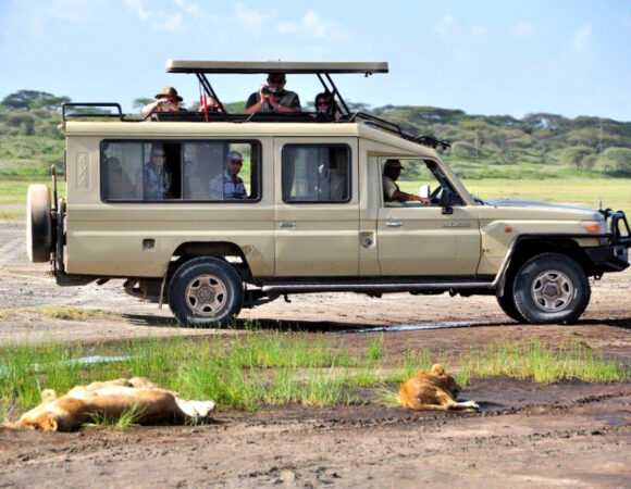4 days, 3 nights Tanzania private lodge safari to Serengeti , Ngorongoro crater and Manyara national park